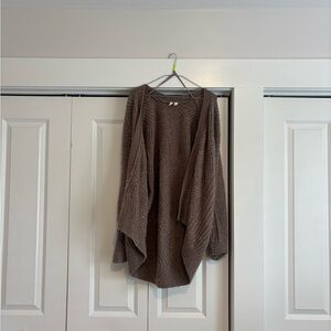 Anthropologie Taupe Women's Poncho Sweater